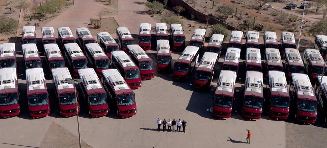 Gobernador Durazo moderniza flota de transporte en Hermosillo con 49 nuevas unidades sin aumento a tarifa