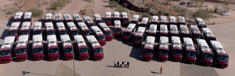 Gobernador Durazo moderniza flota de transporte en Hermosillo con 49 nuevas unidades sin aumento a tarifa