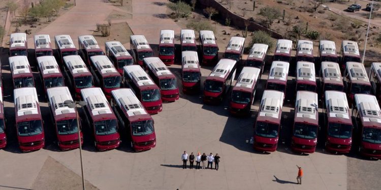 Gobernador Durazo moderniza flota de transporte en Hermosillo con 49 nuevas unidades sin aumento a tarifa