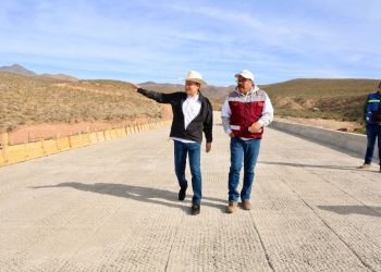 Rehabilitan Durazo y Sheinbaum red carretera de Sonora