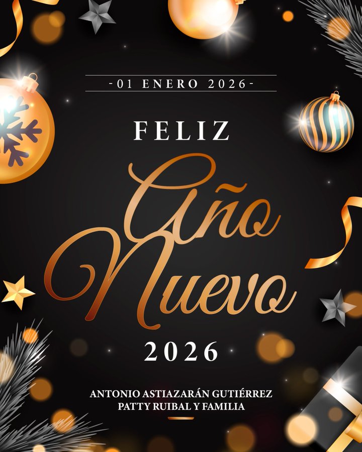 Antonio Astiazarán reafirma compromiso con la transformación de Hermosillo en su mensaje de año Nuevo 2026