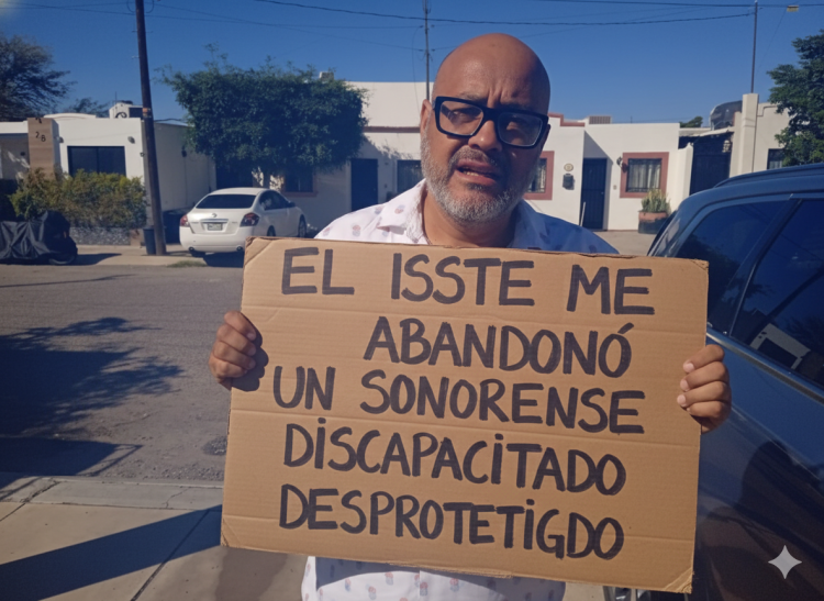 LLAMADO URGENTE: EL ISSSTE DESAMPARA A DISCAPACITADO SONORENSE EN MÉXICO