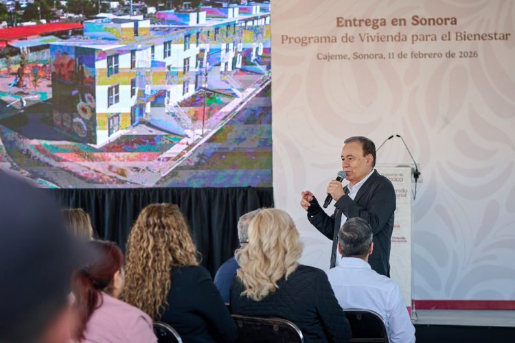 Durazo y Sheinbaum entregan primeras casas del Bienestar en Sonora; meta de vivienda crece a 65 mil
