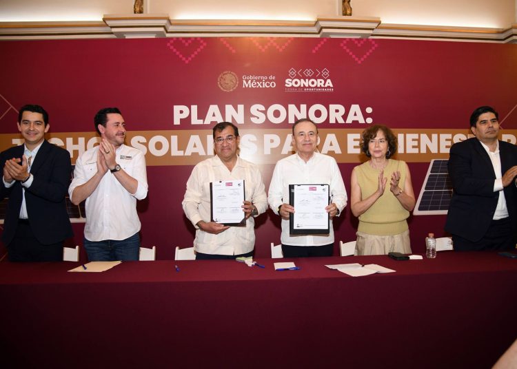 Con Techos Solares, Durazo y Sheinbaum reducen gasto eléctrico en familias sonorenses