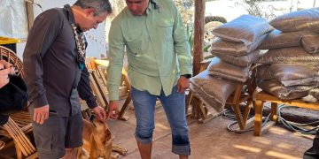 Entrega Omar Del Valle Colosio una tonelada de croquetas a comunidad comca’ac