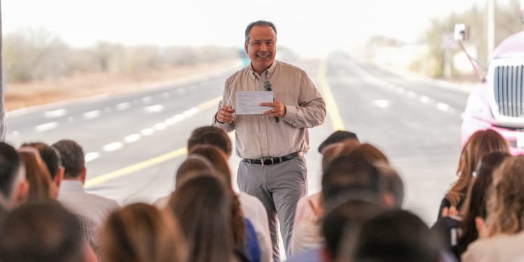 Entrega Toño Astiazarán primera etapa del Libramiento Norponiente de Hermosillo
