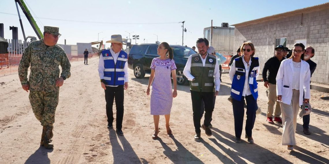 Supervisan Durazo y Sheinbaum nuevo Hospital del IMSS en SLRC; beneficiará a 128 mil personas