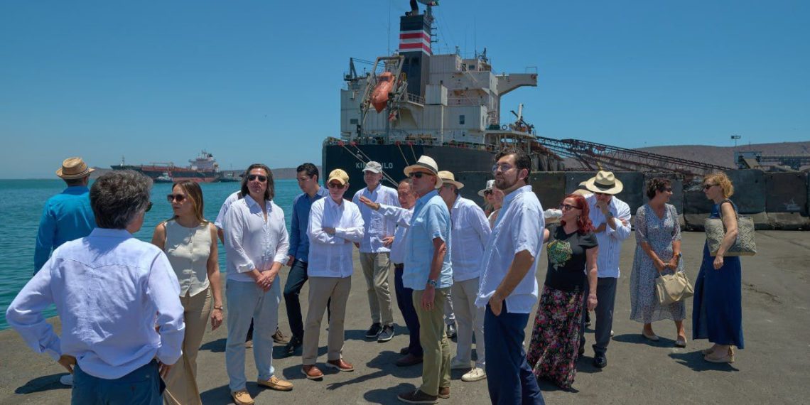 Gobernador Durazo refuerza alianza estratégica con Unión Europea; embajadores visitan Puerto de Guaymas