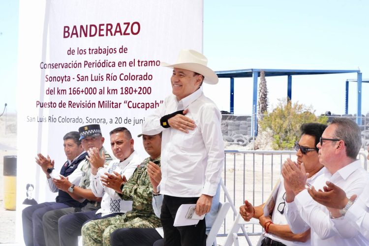 Avanza rehabilitación de carreteras en Sonora con impulso de Durazo y Sheinbaum