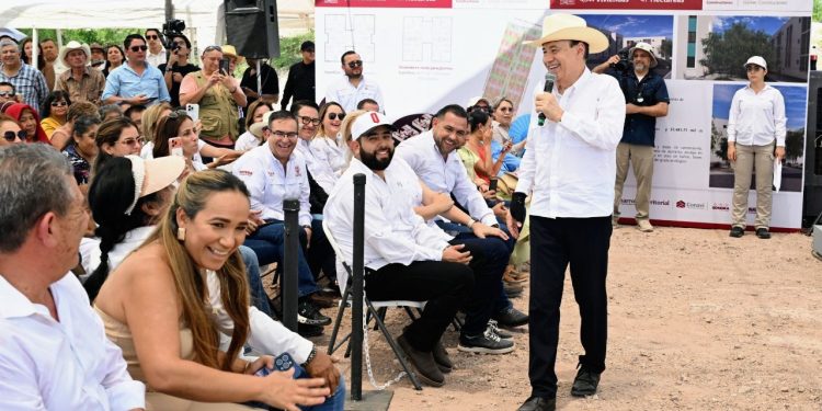 En Sonora se construye vivienda como nunca con respaldo de Sheinbaum; inicia Durazo 4 mil 600 casas en Navojoa