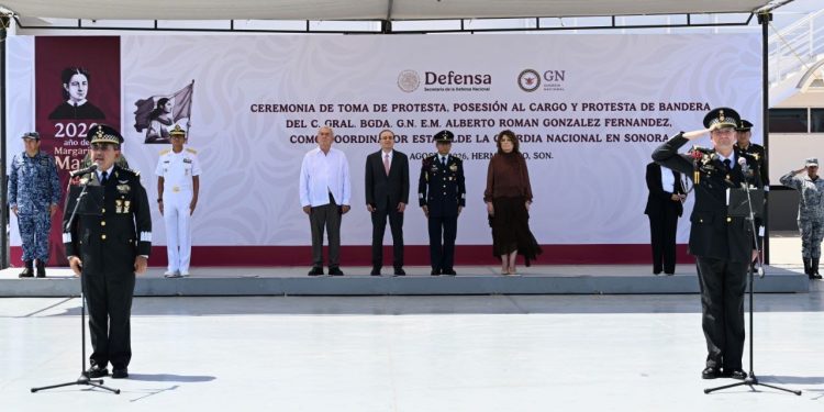 Reafirma Durazo coordinación interinstitucional con Guardia Nacional para fortalecer la seguridad en Sonora