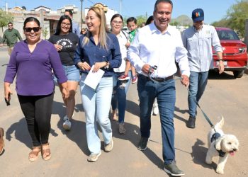 Recorre Toño Astiazarán junto a vecinos avances en rehabilitación de la Agustín Gómez del Campo