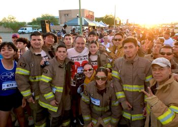 Reconoce Toño Astiazarán 80 años de servicio del Departamento de Bomberos de Hermosillo con carrera