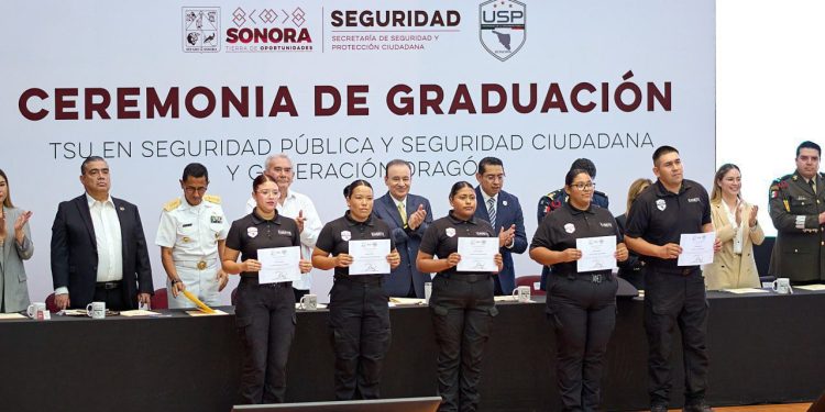 Gobernador Durazo duplica Policía Estatal: se integran 271 nuevos elementos egresados de la USP