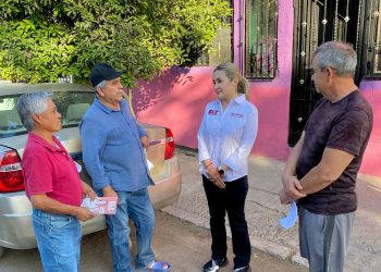 Recorre Ely Sallard la Colonia San Ángel, continúa escuchando las voces de las colonias del distrito 8