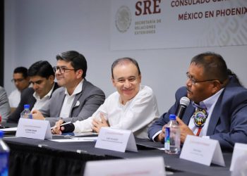Promueve Gobernador Durazo Plan Sonora ante líderes empresariales y autoridades de Tribus originarias de Arizona