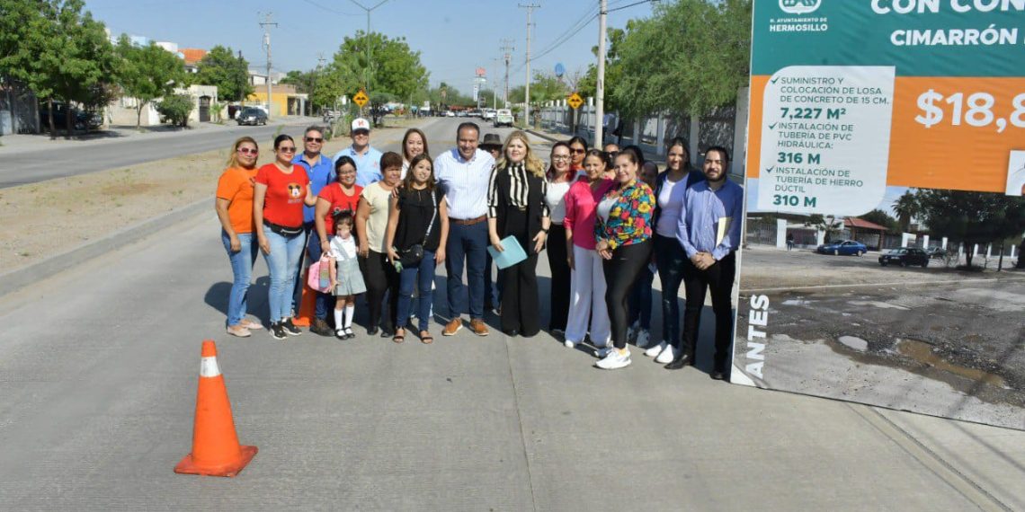 Entregó Toño Astiazarán rehabilitación del bulevar Cimarrón