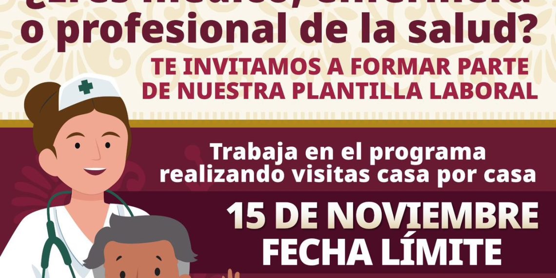 Registro de profesionales para Programa Salud Casa por Casa concluye el 15 de noviembre: Ariadna Montiel