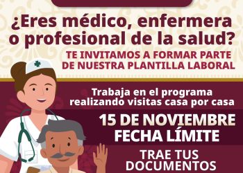Registro de profesionales para Programa Salud Casa por Casa concluye el 15 de noviembre: Ariadna Montiel