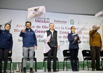 Cumplen Durazo y Sheinbaum a sonorenses con histórico inicio de obra de Hospital del IMSS en SLRC